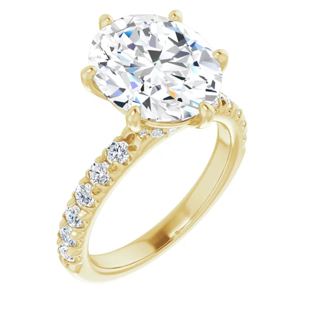 Micro Hidden Halo Pavé