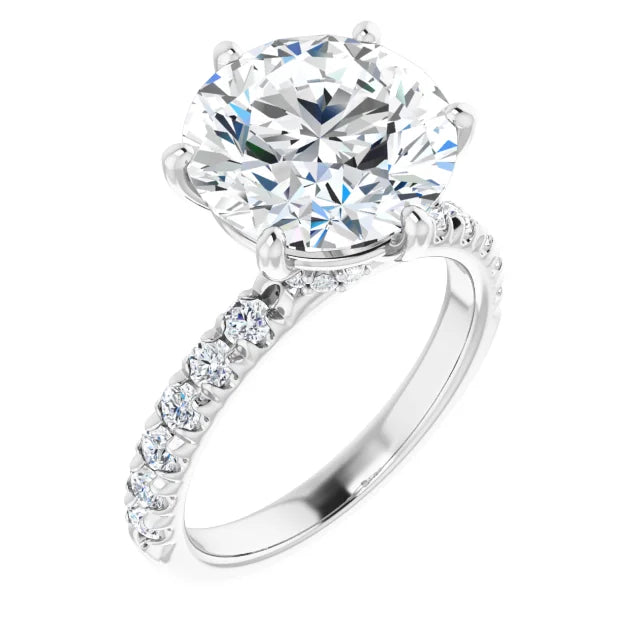 Micro Hidden Halo Pavé