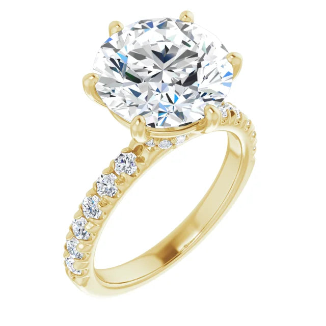 Micro Hidden Halo Pavé