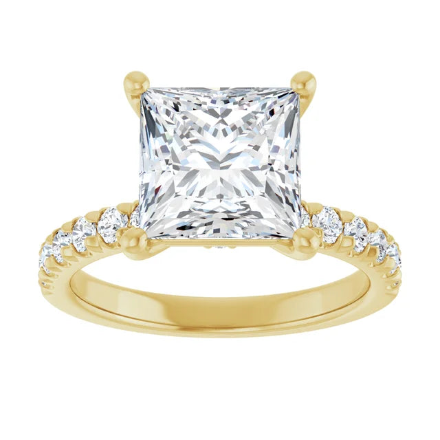 Micro Hidden Halo Pavé