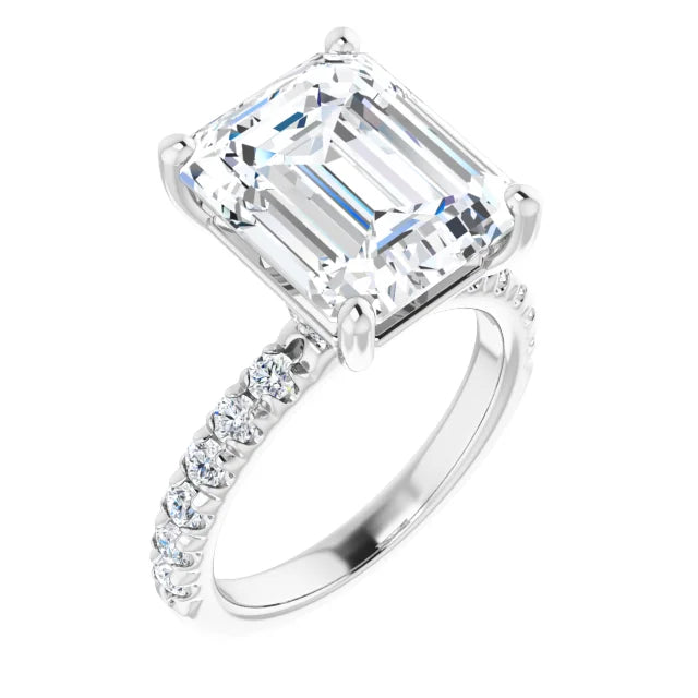 Micro Hidden Halo Pavé