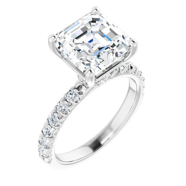 Micro Hidden Halo Pavé
