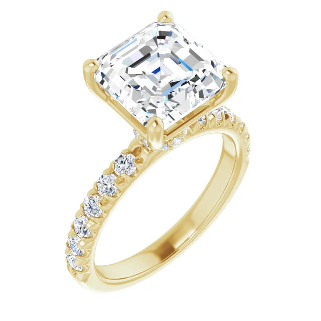 Micro Hidden Halo Pavé