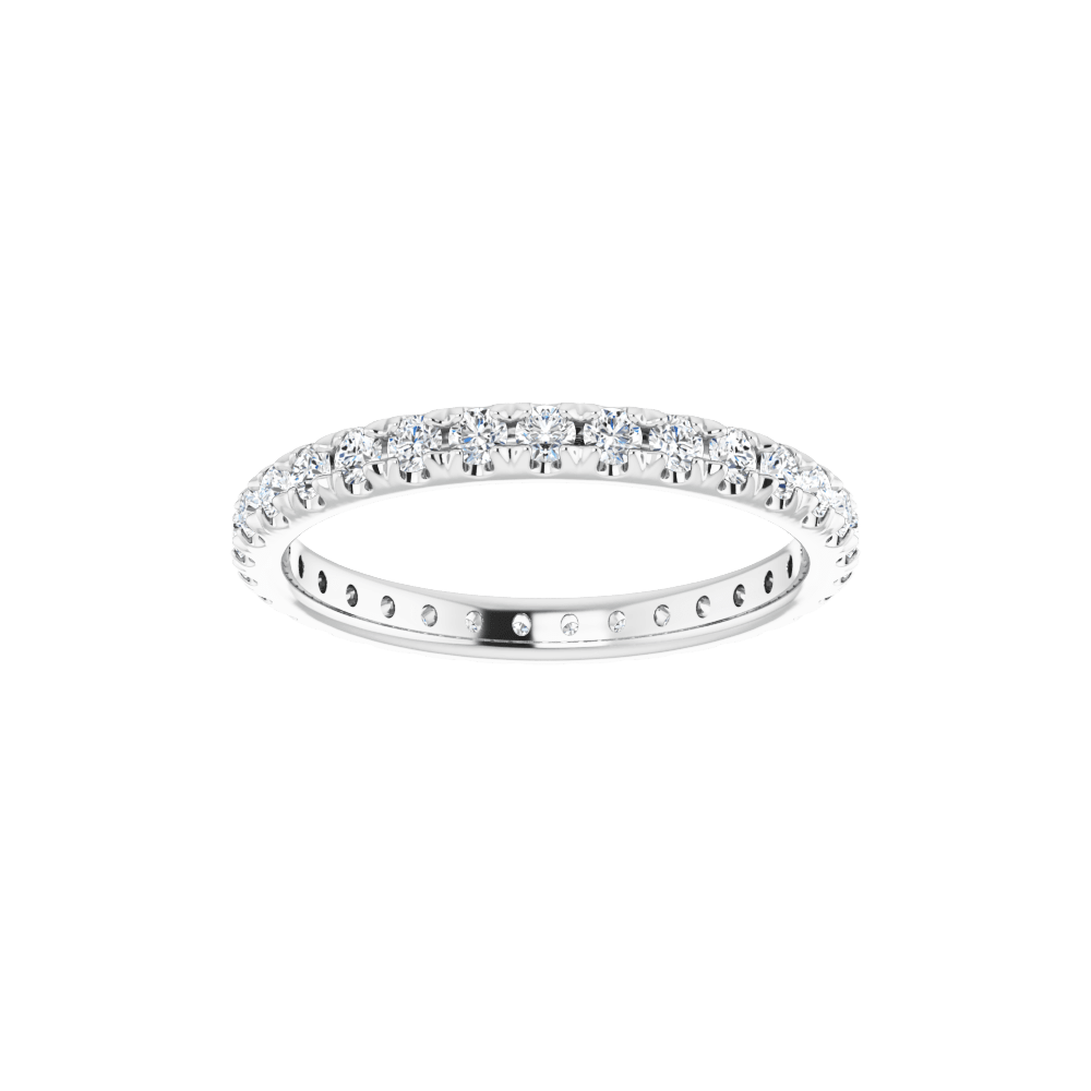 14K White Gold 2 1/5 CTW Lab-Grown Diamond Eternity Band – F/VS
