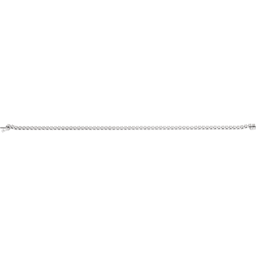 14K White Gold 2 CTW Lab Diamond Tennis Bracelet