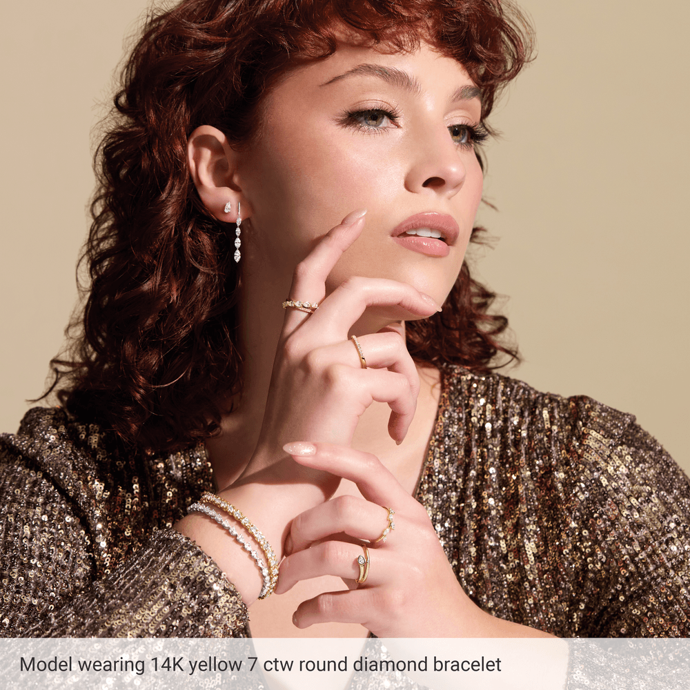 14K White Gold 5 CTW Lab Diamond Tennis Bracelet