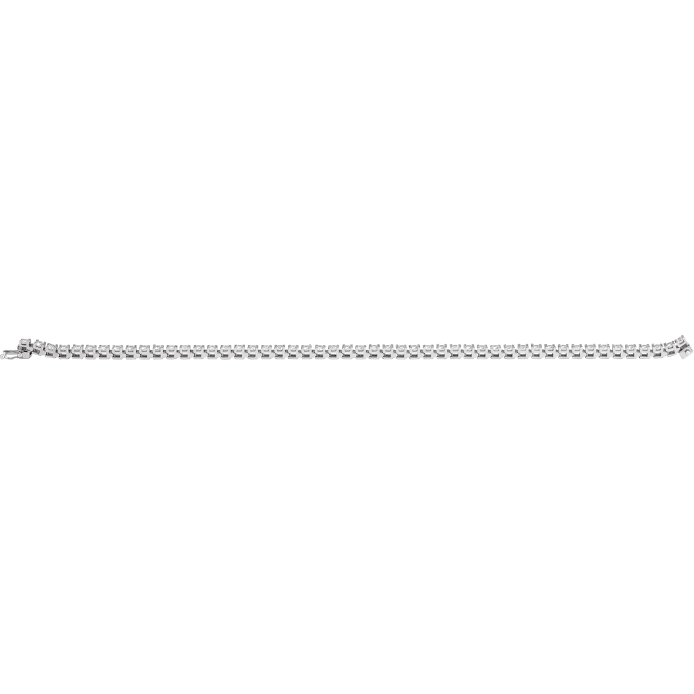 14K White Gold 4 CTW Lab Diamond Tennis Bracelet