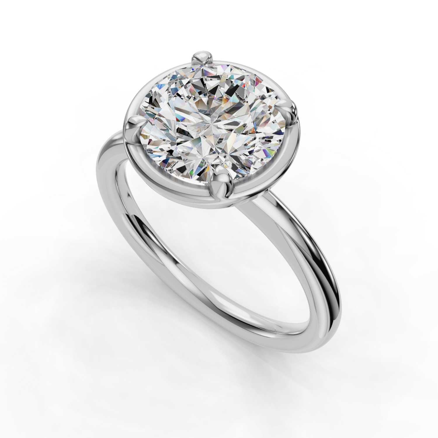 The Beatrice - Bezel Solitaire