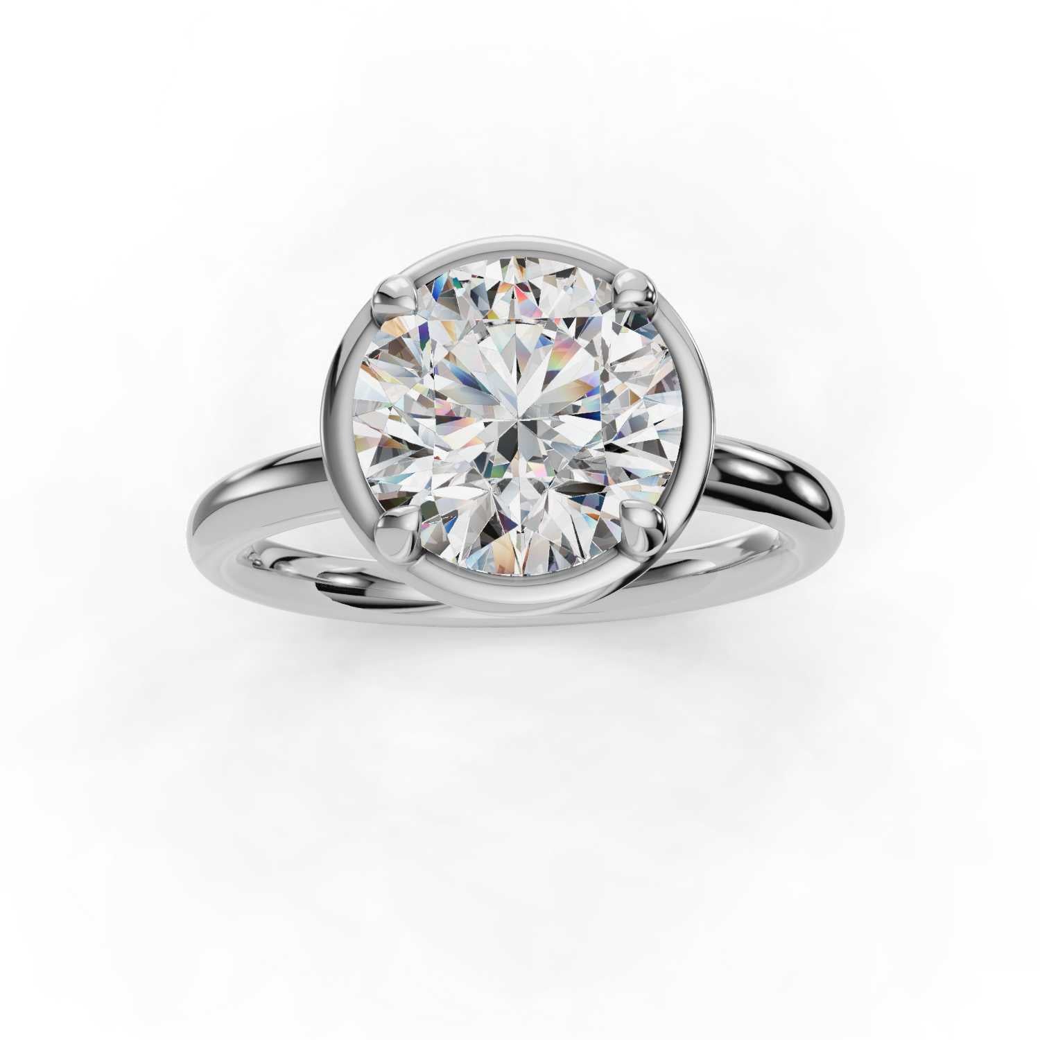 The Beatrice - Bezel Solitaire