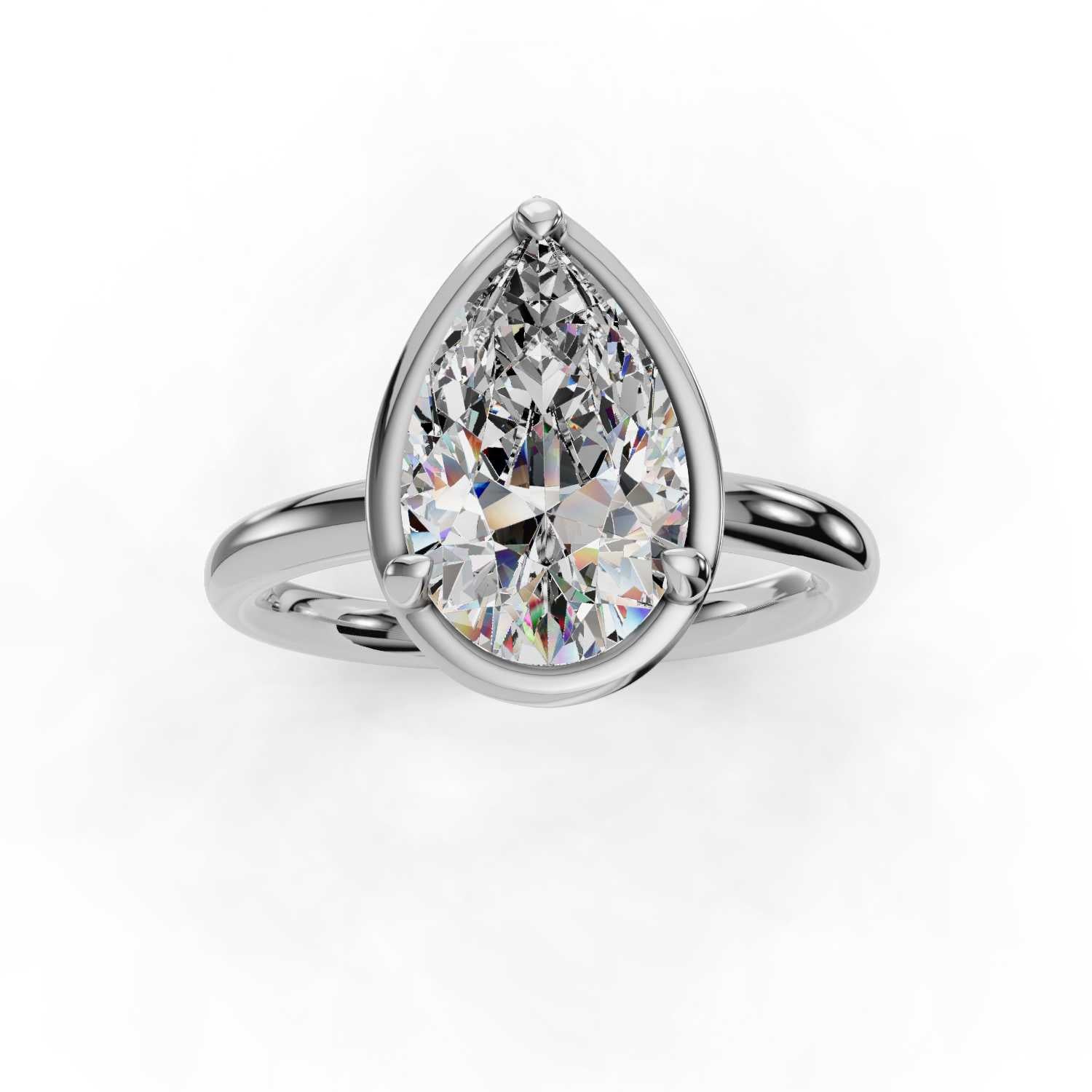 The Beatrice - Bezel Solitaire