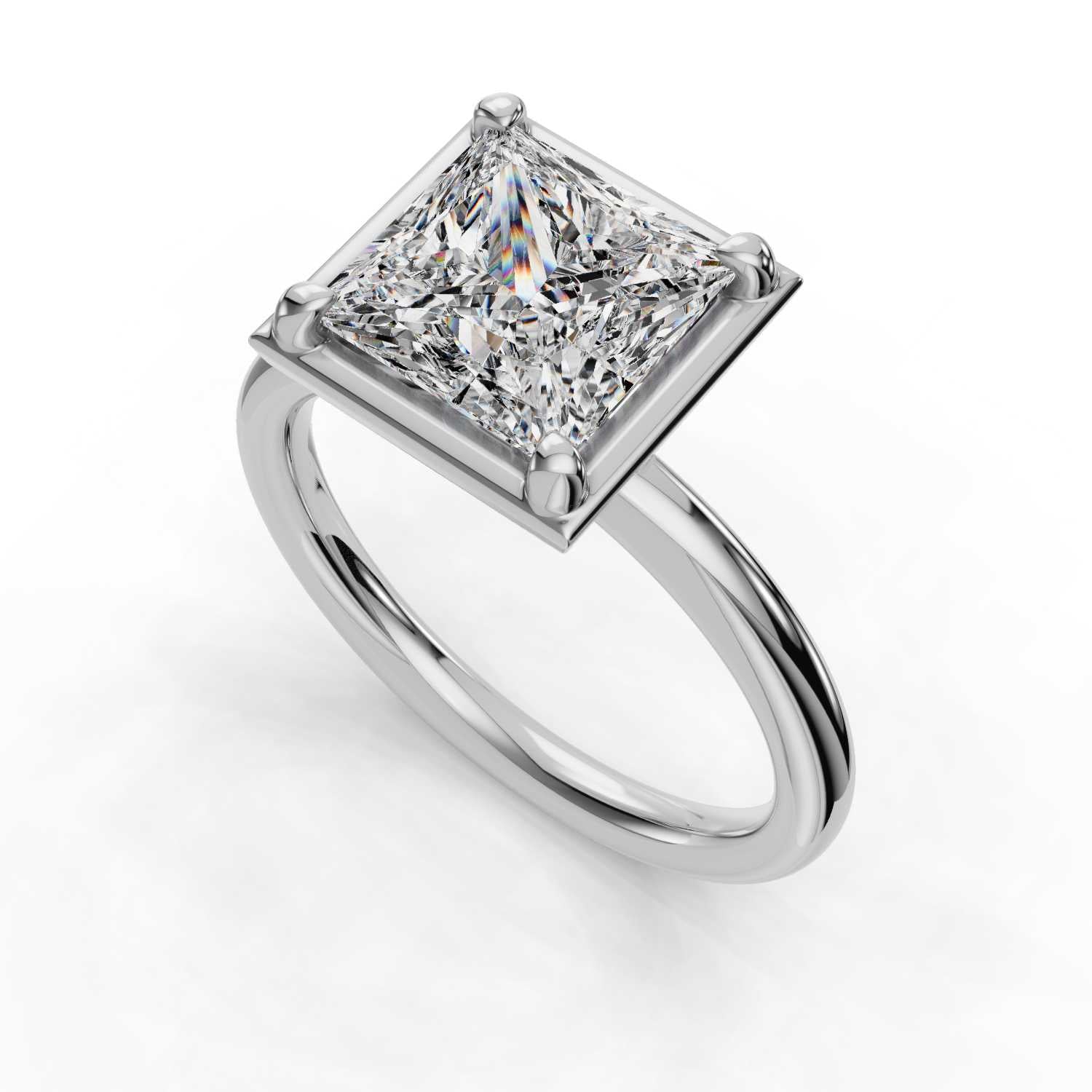 The Beatrice - Bezel Solitaire
