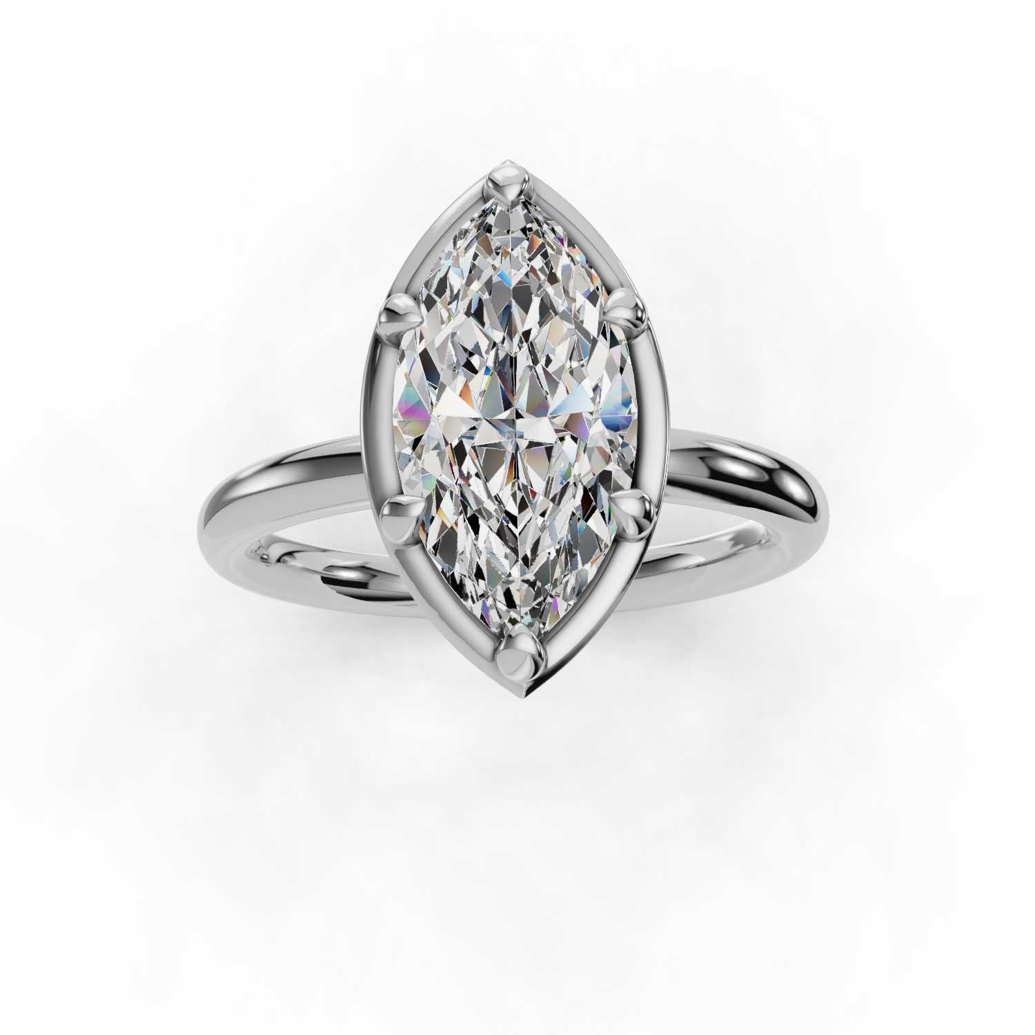 The Beatrice - Bezel Solitaire