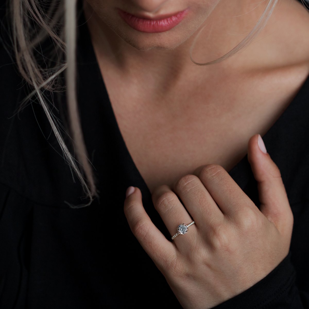 Solitaire Pave