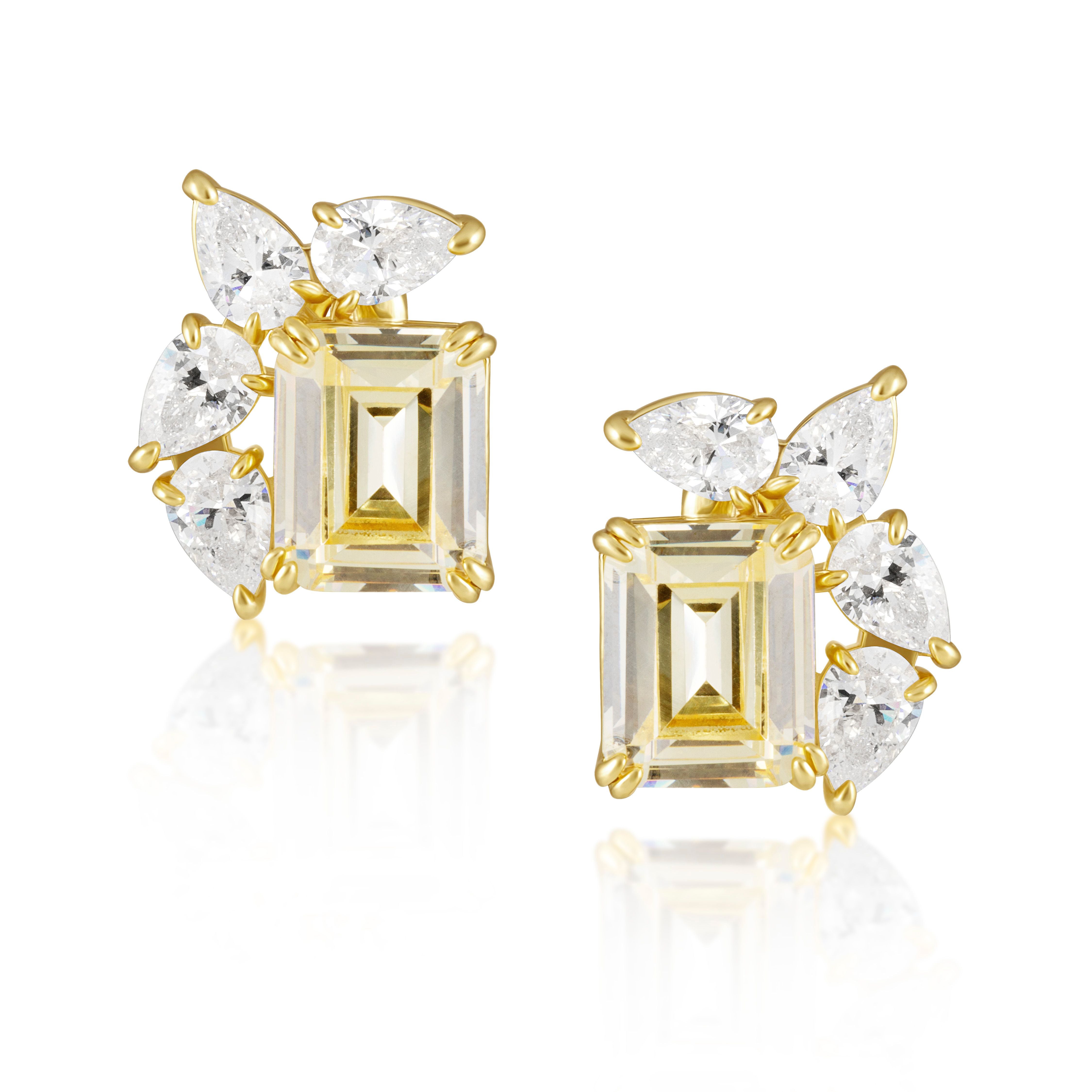 Marquise Sunburst Earrings