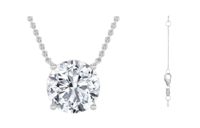 Diamond Pendant - 18" Chain