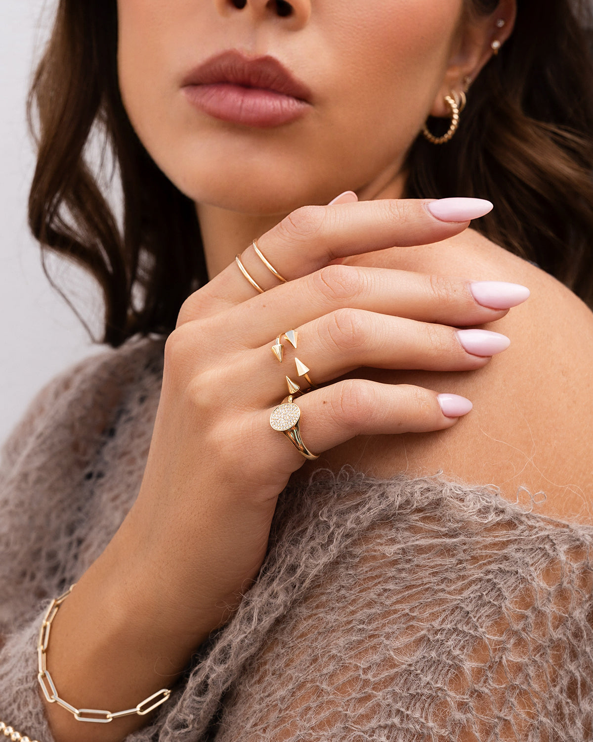 14K Gold Double Band Ring