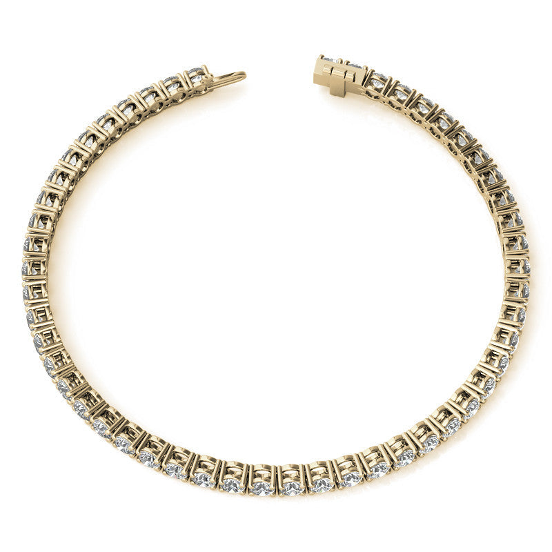 2CTW Moissanite Tennis Bracelet - 14K Gold Plated