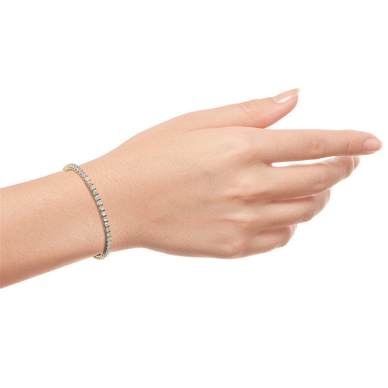 2CTW Moissanite Tennis Bracelet - 14K Gold Plated