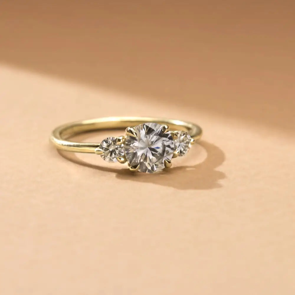VIVIENNE - LAB THREE STONE - Engagement Ring