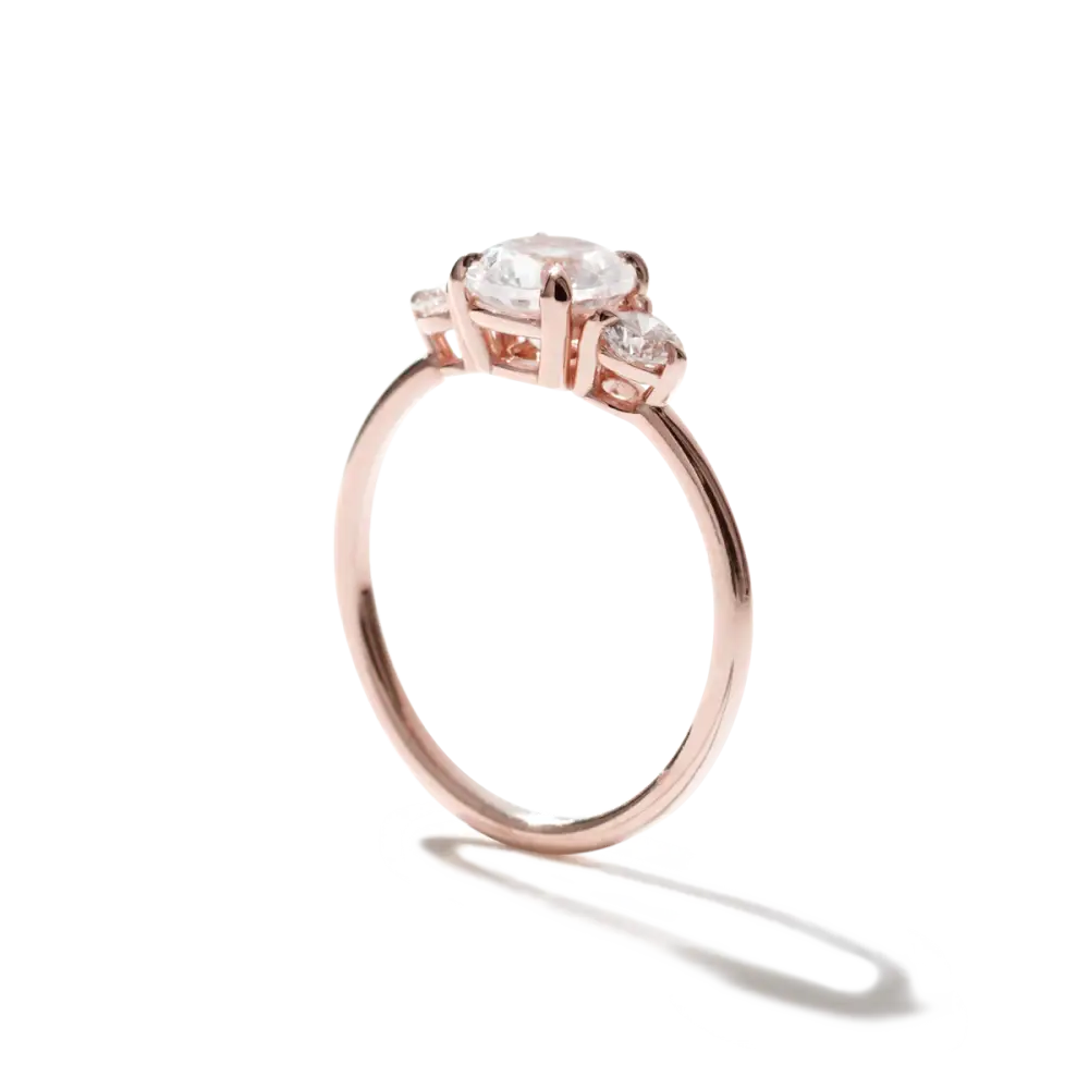 VIVIENNE - LAB THREE STONE - Engagement Ring