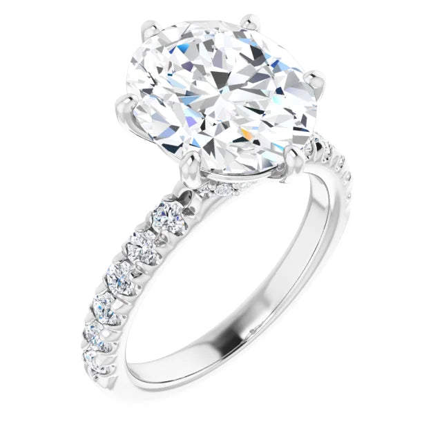 Micro Hidden Halo Pavé