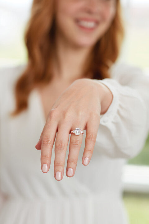 Three Stone Ring - Trilliant Cuts