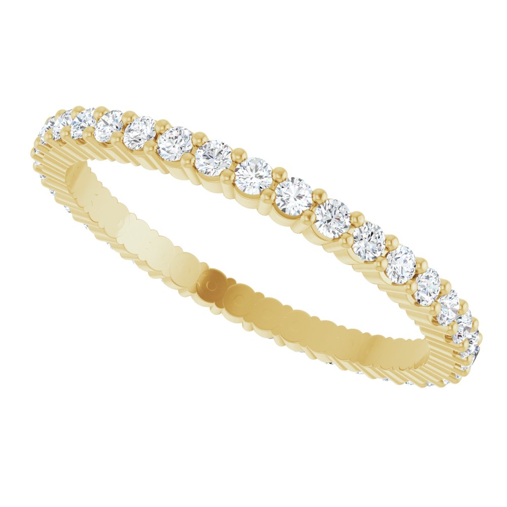 1/2 CTW Diamond Eternity Band - 14K Yellow Gold