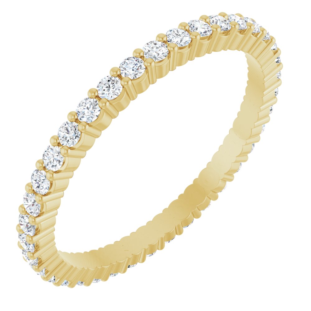 1/2 CTW Diamond Eternity Band - 14K Yellow Gold