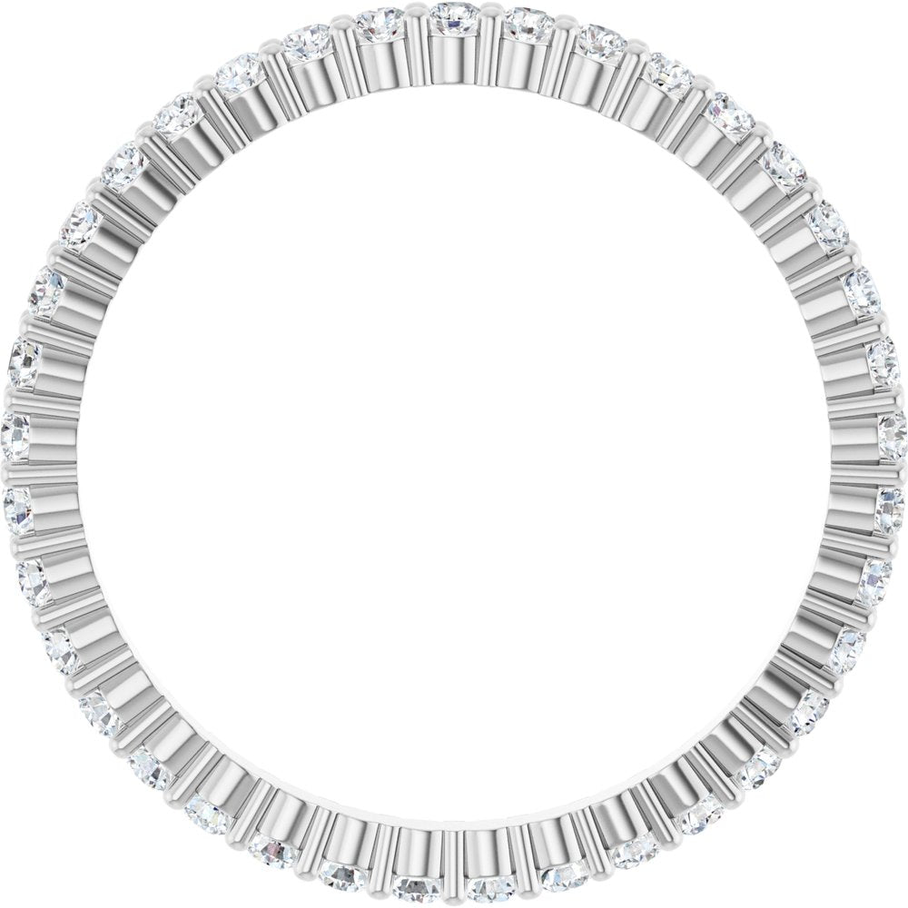 1/2 CTW Diamond Eternity Band - 14K White Gold