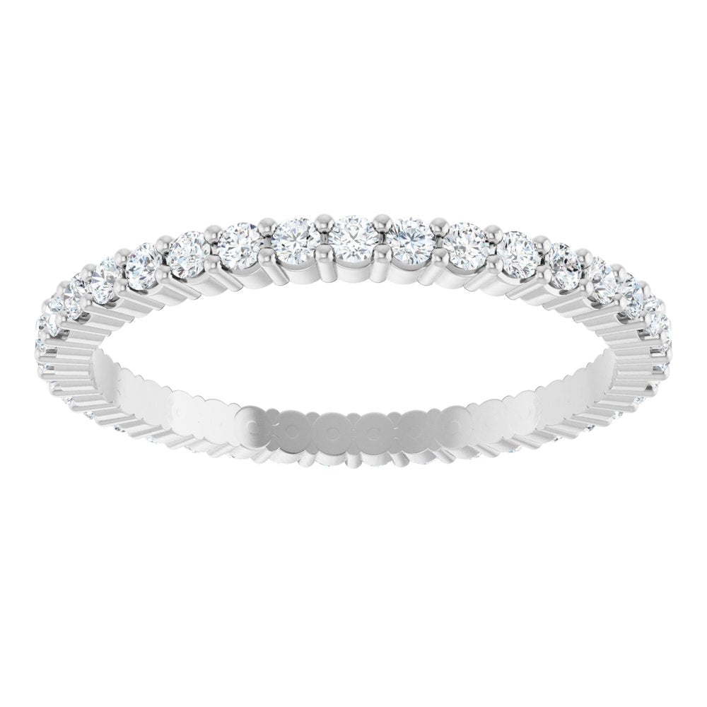 1/2 CTW Diamond Eternity Band - 14K White Gold