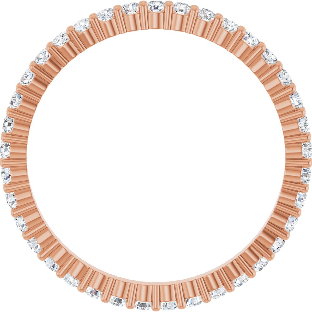 1/2 CTW Diamond Eternity Band - 14K Rose Gold