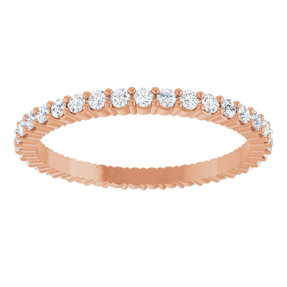 1/2 CTW Diamond Eternity Band - 14K Rose Gold