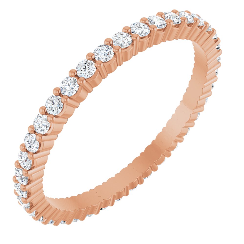 1/2 CTW Diamond Eternity Band - 14K Rose Gold