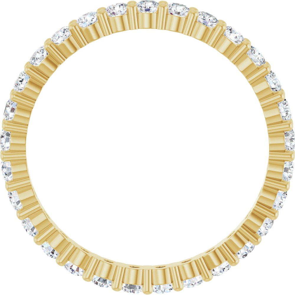 1 CTW Diamond Eternity Band - 14K Yellow Gold