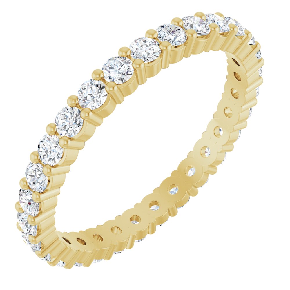 1 CTW Diamond Eternity Band - 14K Yellow Gold