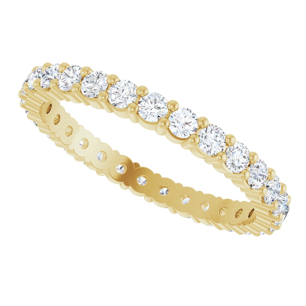 1 CTW Diamond Eternity Band - 14K Yellow Gold
