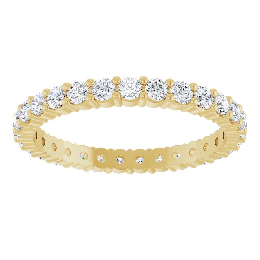 1 CTW Diamond Eternity Band - 14K Yellow Gold