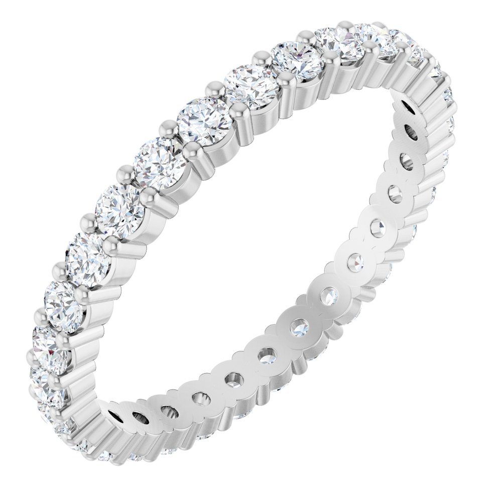 1 CTW Diamond Eternity Band - 14K White Gold
