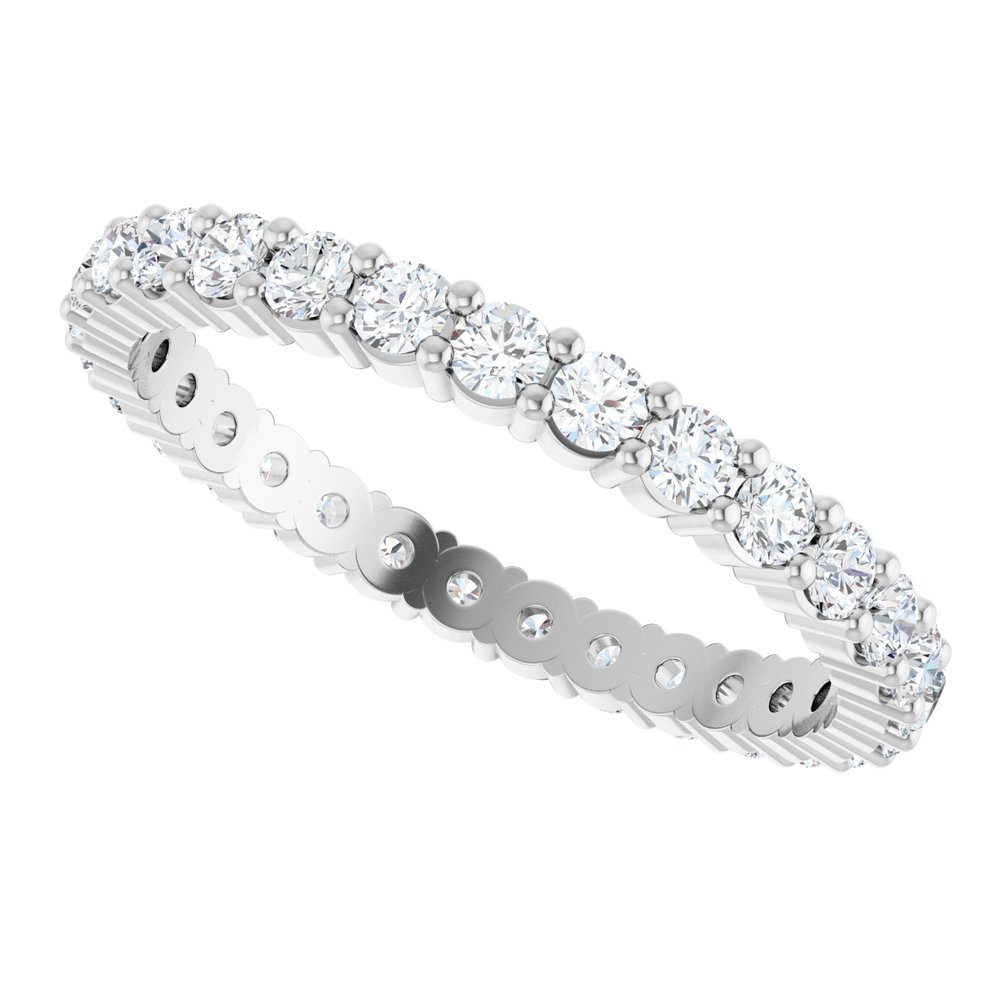 1 CTW Diamond Eternity Band - 14K White Gold