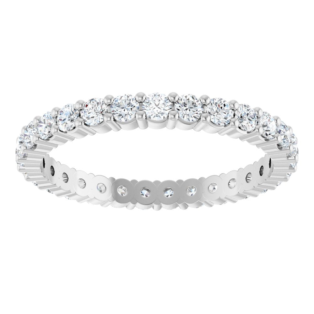 1 CTW Diamond Eternity Band - 14K White Gold