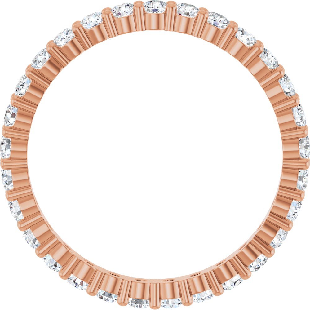 1 CTW Diamond Eternity Band - 14K Rose Gold