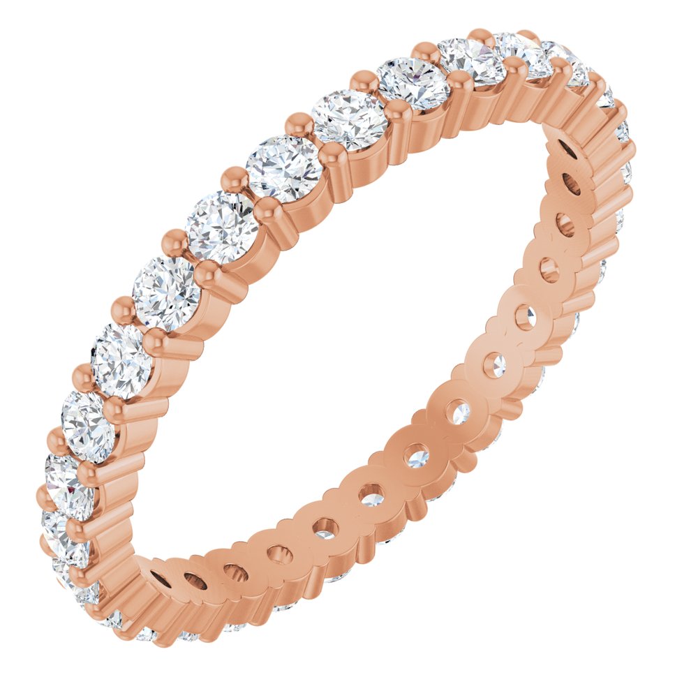 1 CTW Diamond Eternity Band - 14K Rose Gold