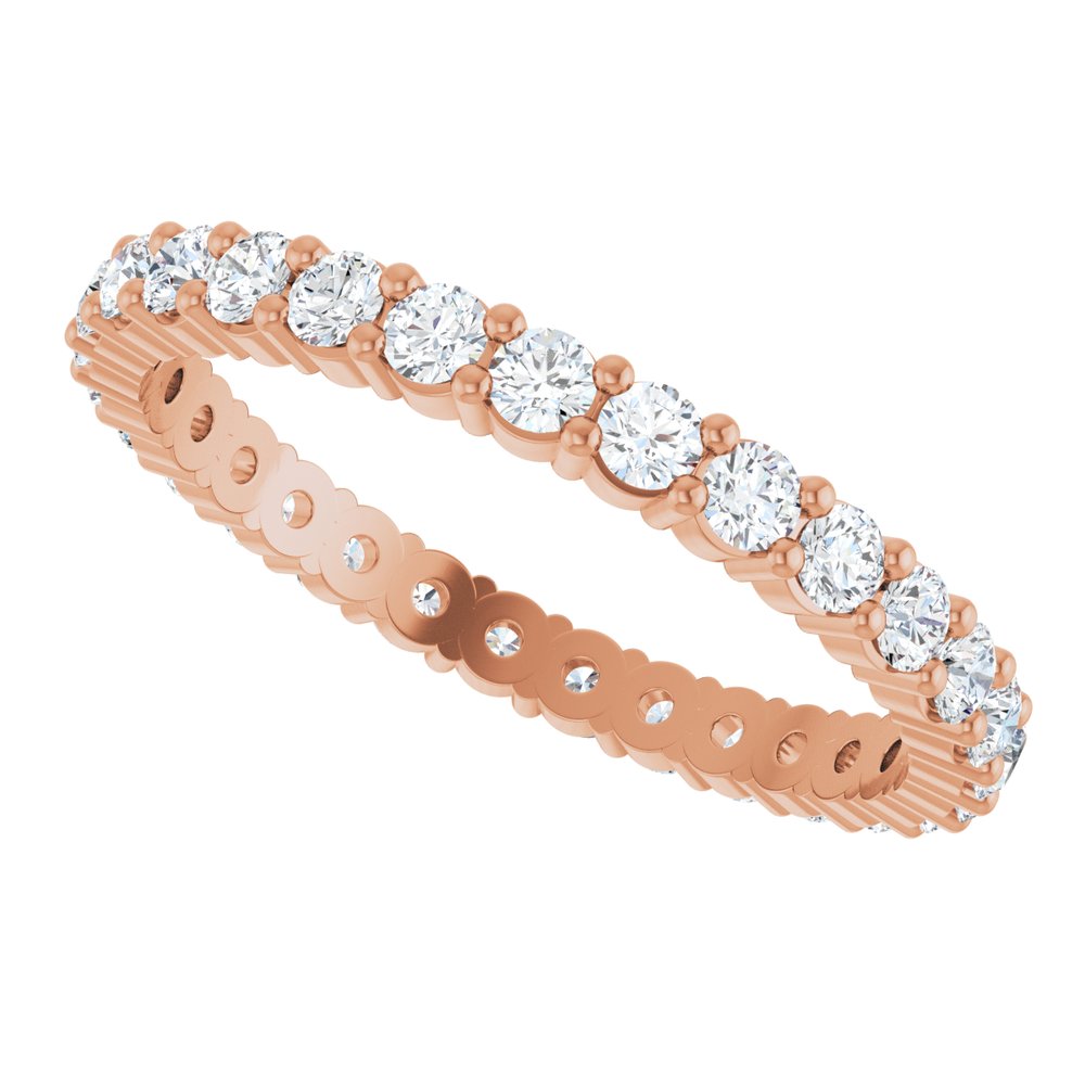 1 CTW Diamond Eternity Band - 14K Rose Gold