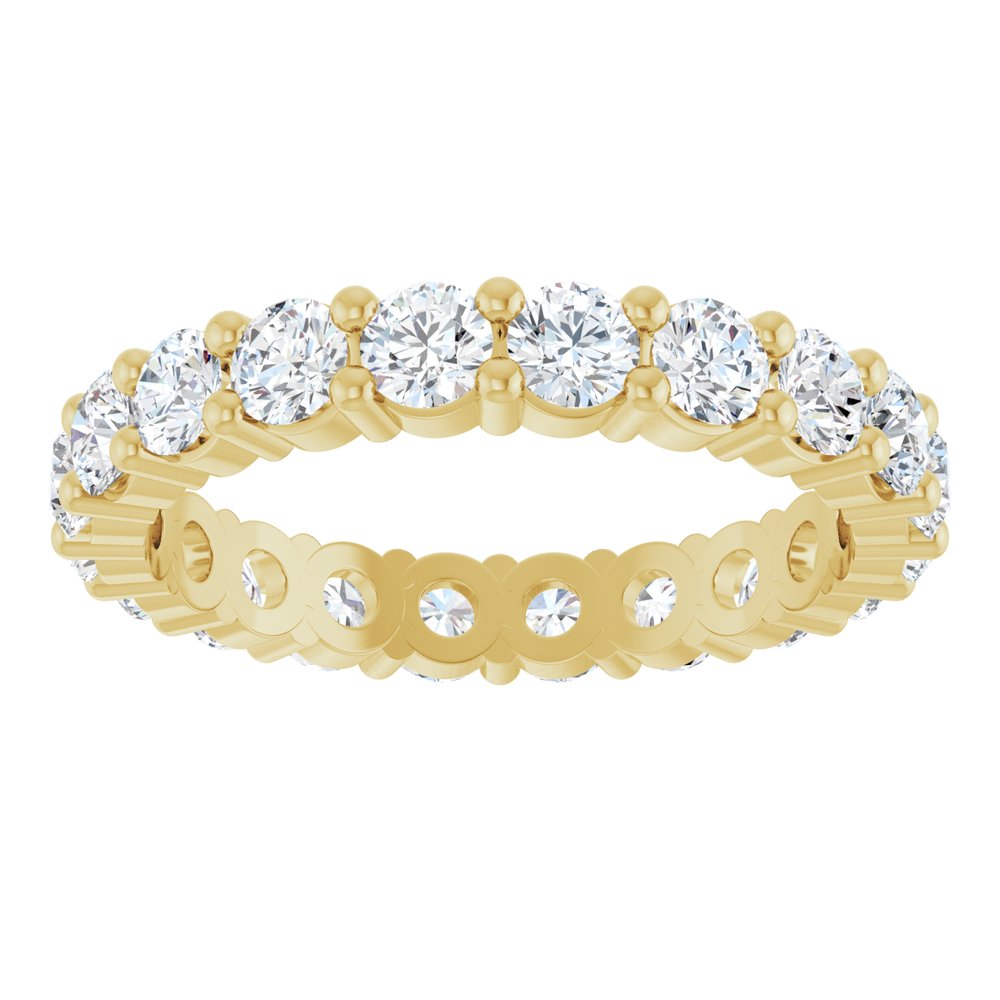 2 CTW Diamond Eternity Band - 14K Yellow Gold