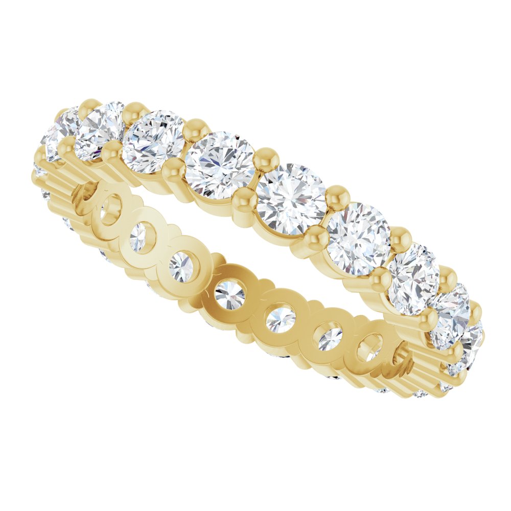 2 CTW Diamond Eternity Band - 14K Yellow Gold
