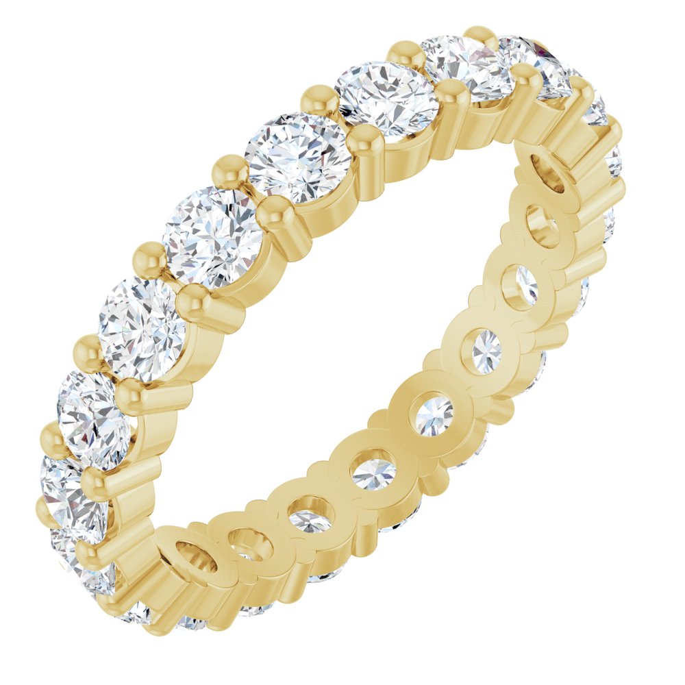 2 CTW Diamond Eternity Band - 14K Yellow Gold