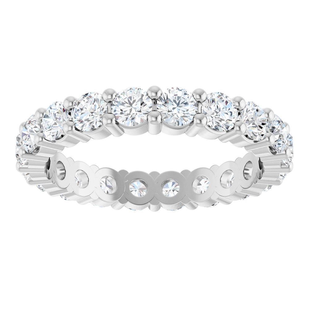 2 CTW Diamond Eternity Band - 14K White Gold