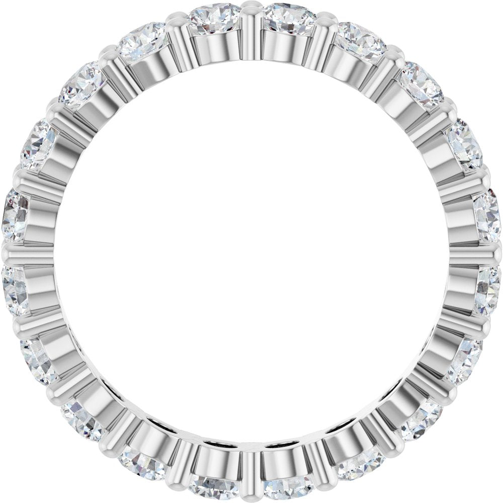 2 CTW Diamond Eternity Band - 14K White Gold