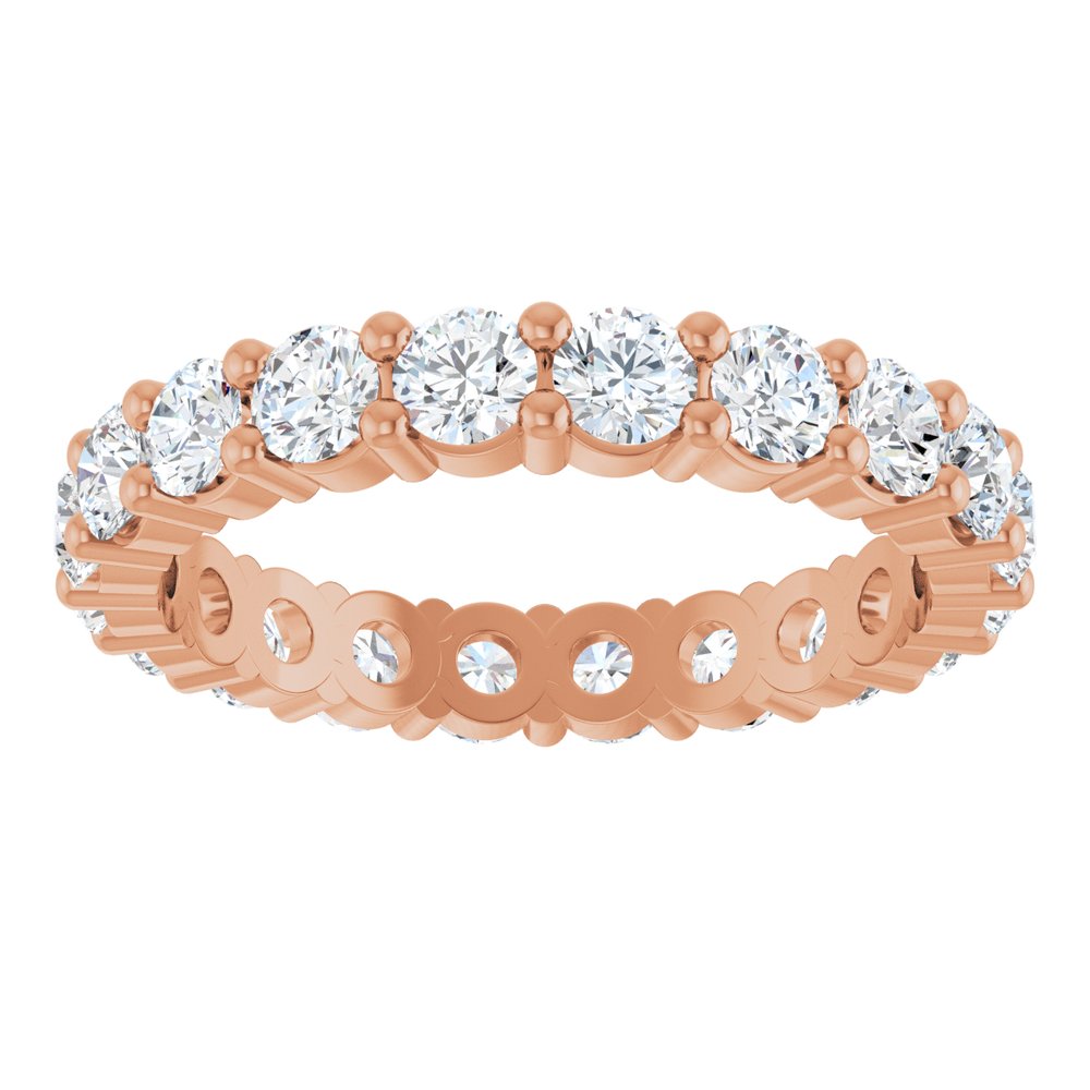 2 CTW Diamond Eternity Band - 14K Rose Gold