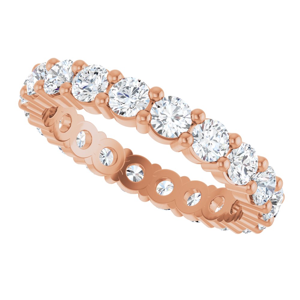 2 CTW Diamond Eternity Band - 14K Rose Gold